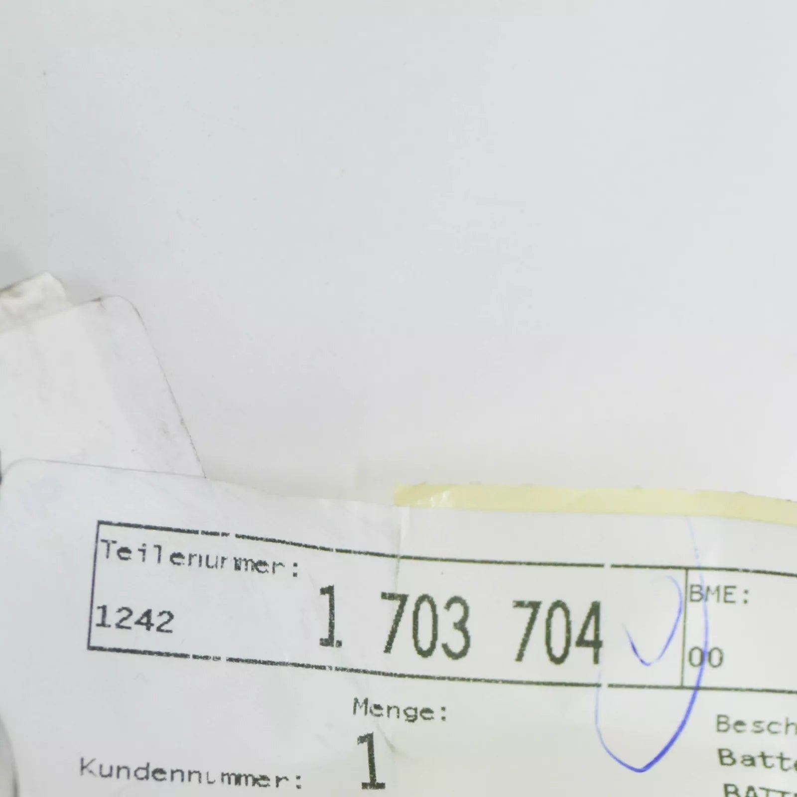 NEW BMW 3 CONVERTIBLE E36 NEGATIVE BATTERY CABLE 12421703704 ORIGINAL