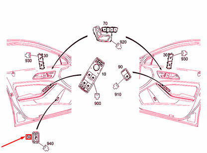 new mercedes-benz gla x156 trunk lid remote control switch a1668707610 original