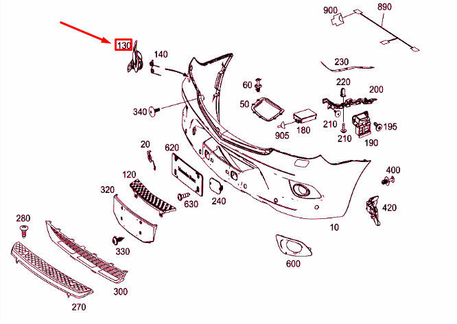 NEW MB SPRINTER 906 FRONT RIGHT HEADLIGHT WASHER COVER A90688020009B51 ORIGINAL