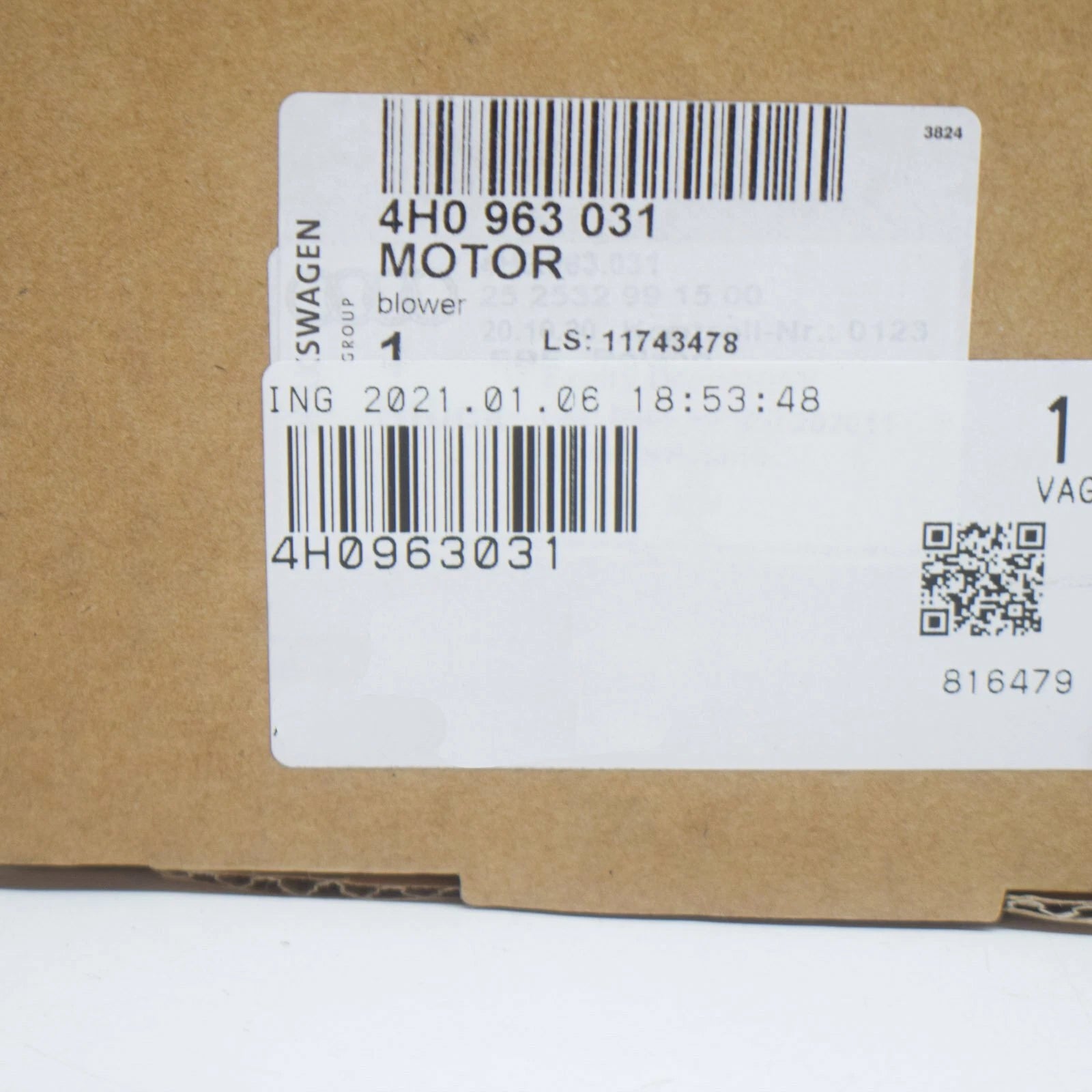 NEW AUDI A4 B8 MOTOR BLOWER 4H0963031 ORIGINAL