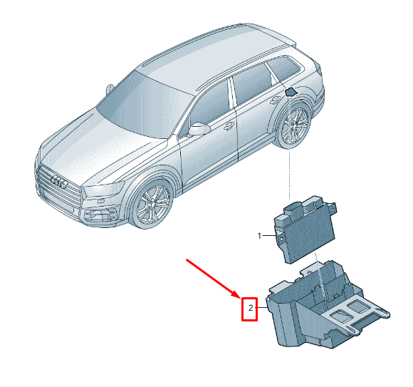 NEW AUDI Q7 4M CAMERA CONTROL UNIT RETAINER 4M0907392 ORIGINAL