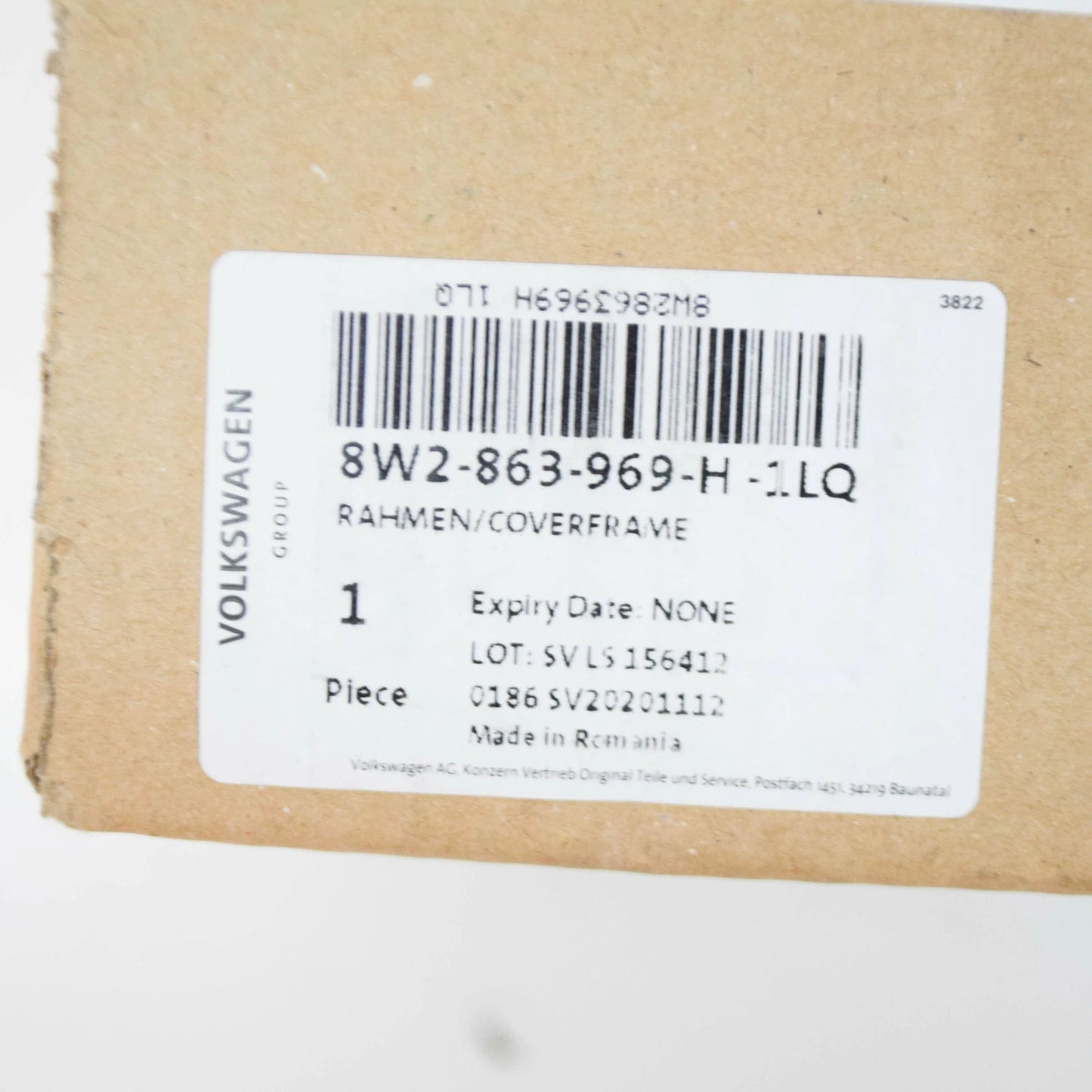 NEW AUDI A4 8W B9 FRONT CENTER CONSOLE TRIM RHD 8W2863969H1LQ ORIGINAL