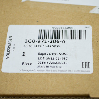 NEW VOLKSWAGEN PASSAT B8 CRUISE CONTROL WIRING HARNESS LOOM 3G0971206A ORIGINAL