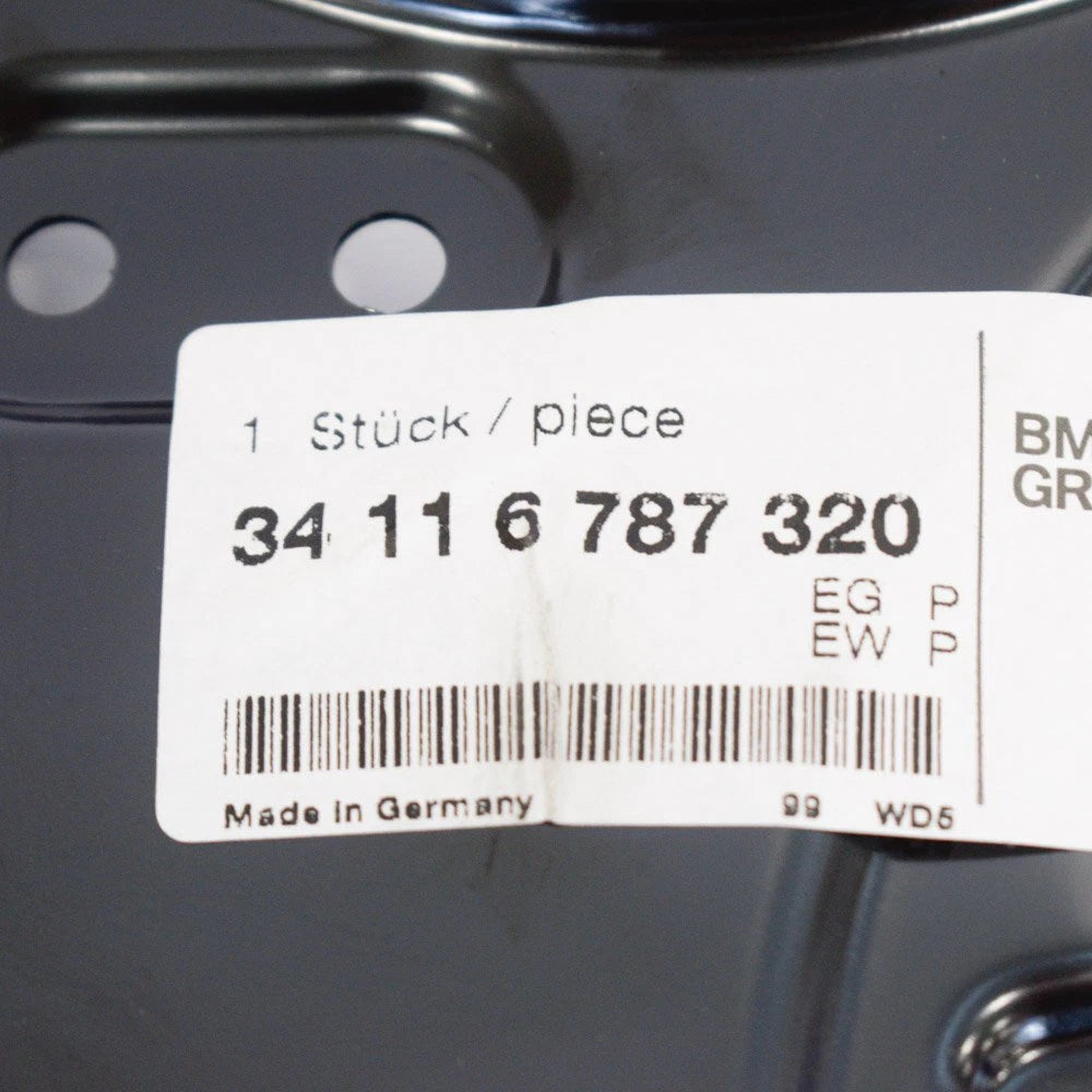 NEW BMW E90 328I XDRIVE FRONT BRAKE-BACKING PLATE 34116787320 6787320 ORIGINAL
