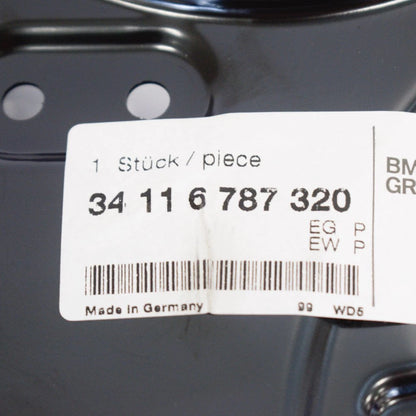 NEW BMW E90 328I XDRIVE FRONT BRAKE-BACKING PLATE 34116787320 6787320 ORIGINAL
