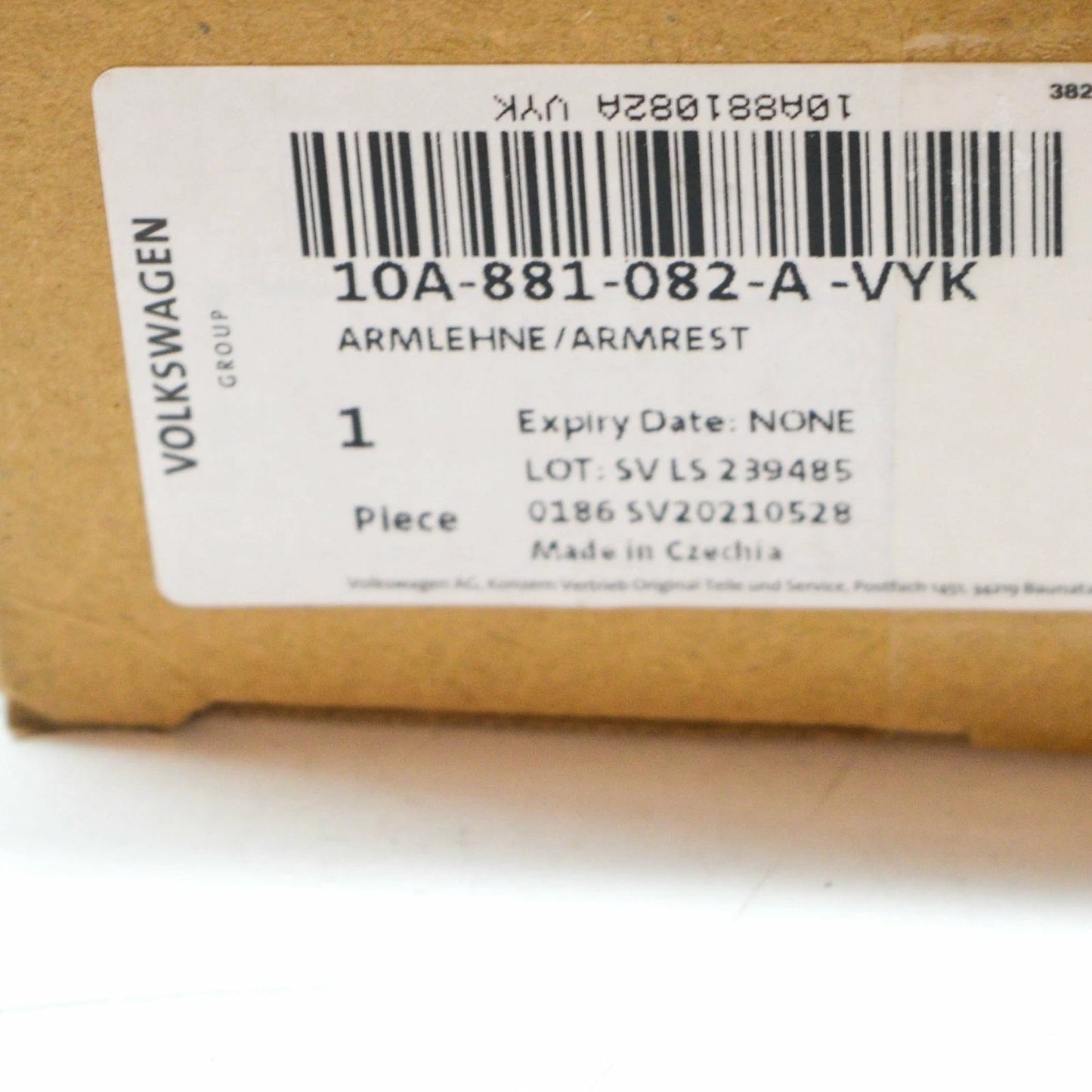 NEW VOLKSWAGEN ID.3 E11 FRONT RIGHT SEAT ARMREST 10A881082AVYK