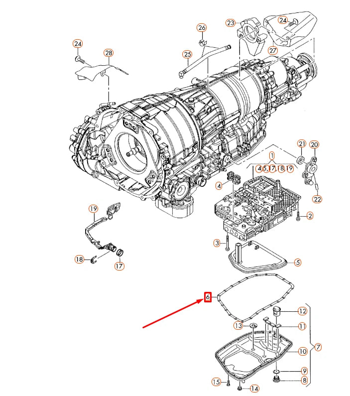 NEW AUDI A4 B7 OIL SUMP GASKET 09L321371A ORIGINAL