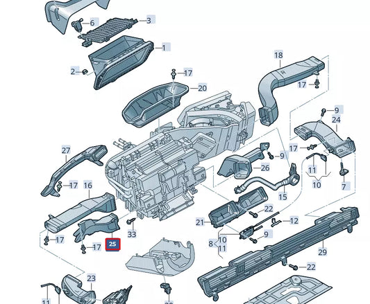 NEW AUDI A6 C8 FOOTWELL VENT 4K1819151 LHD