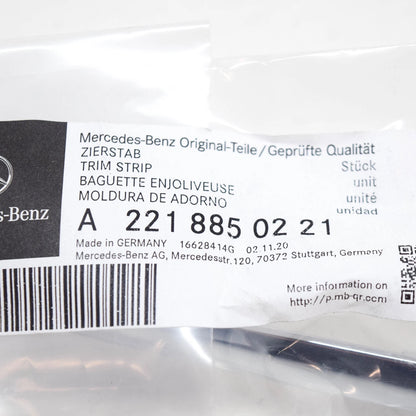 NEW MB S-CLASS W221 FRONT BUMPER RIGHT CHROME TRIM A2218850221 2011 ORIGINAL