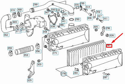 NEW MERCEDES-BENZ S W140 AIR FILTER ELEMENT A6030940104 ORIGINAL