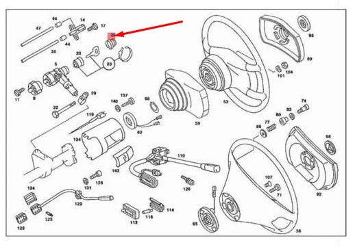 NEW MERCEDES-BENZ S-CLASS W116 IGNITION LOCK SHIELD COVER A1164620023
