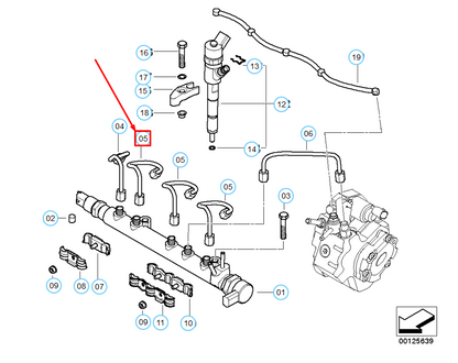 new mini cooper r50 pressure hose assembly 13537791115 7791115 original