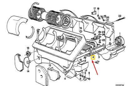 NEW BMW 6 COUPE E24 HEATER RADIATOR 1359491 64111359491 ORIGINAL