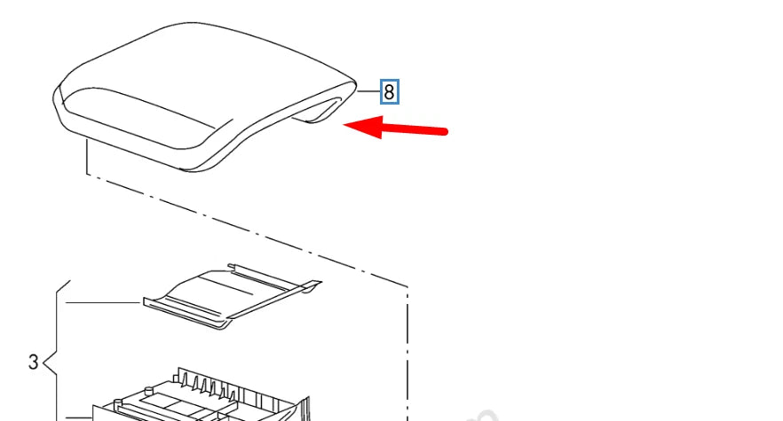 NEW AUDI Q3 8U FRONT CENTER CONSOLE ARM REST 8U0864207LFH4