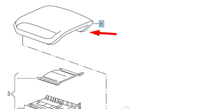 NEW AUDI Q3 8U FRONT CENTER CONSOLE ARM REST 8U0864207LFH4