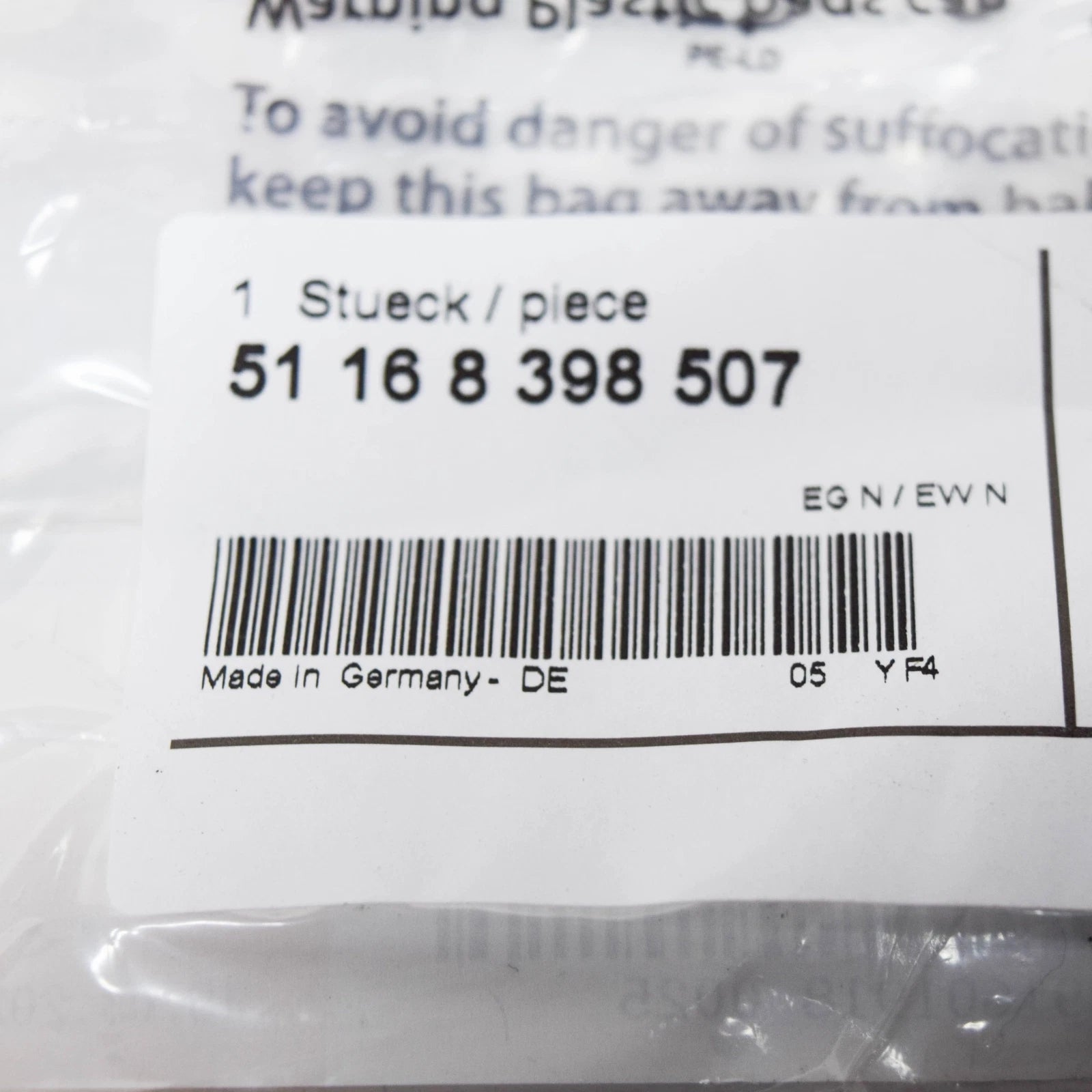 NEW BMW Z3 ROADSTER E36 WINDSCREEN PANEL TOP COVER 51168398507 8398507 ORIGINAL