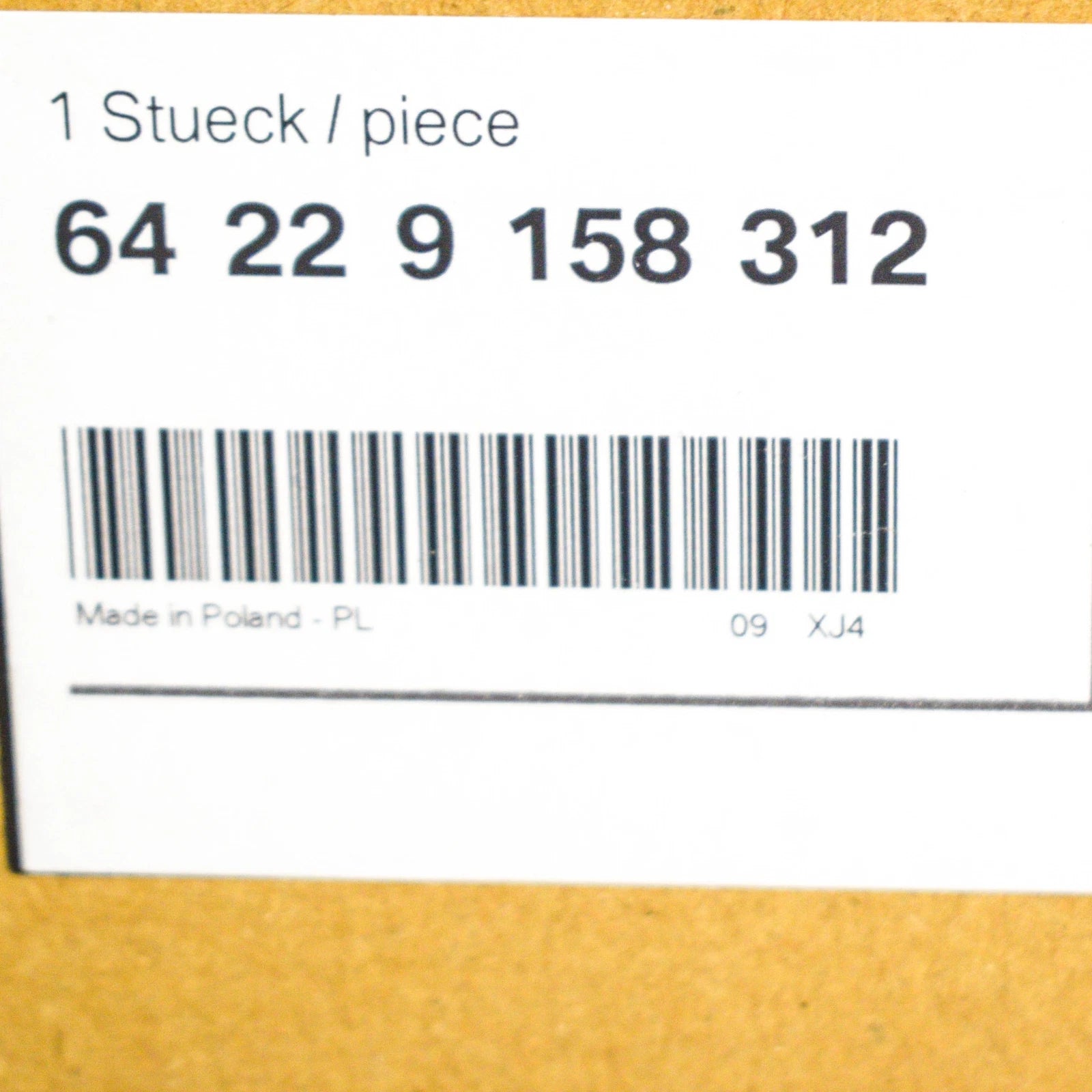 NEW BMW 5 F10 REAR CENTER CONSOLE AIR VENT GRILLE 64229158312 9158312 ORIGINAL