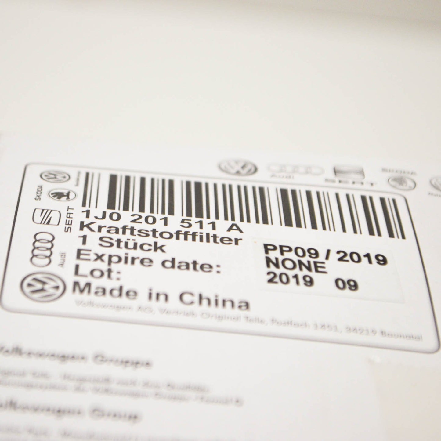 NEW AUDI A8 4E D3 FUEL FILTER 1J0201511A ORIGINAL