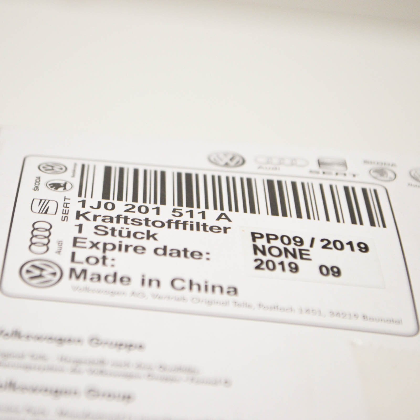 NEW AUDI A8 4E D3 FUEL FILTER 1J0201511A ORIGINAL