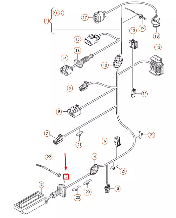 NEW AUDI A6 C7 REAR DOOR WIRING BELLOW WITH RETAINING FRAME 8U0959845A ORIGINAL