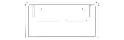 NEW AUDI Q5 FY FRONT BUMPER LICENSE PLATE HOLDER 80A807285M9B9