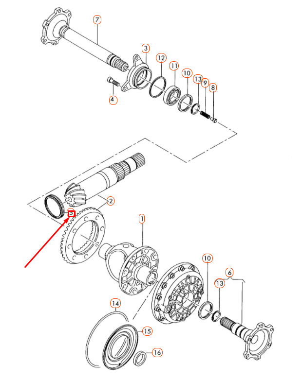 NEW AUDI A4 B7 TRANSMISSION SHAFT OIL SEAL 01J331261P ORIGINAL