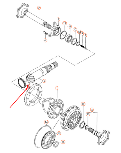 NEW AUDI A4 B7 TRANSMISSION SHAFT OIL SEAL 01J331261P ORIGINAL