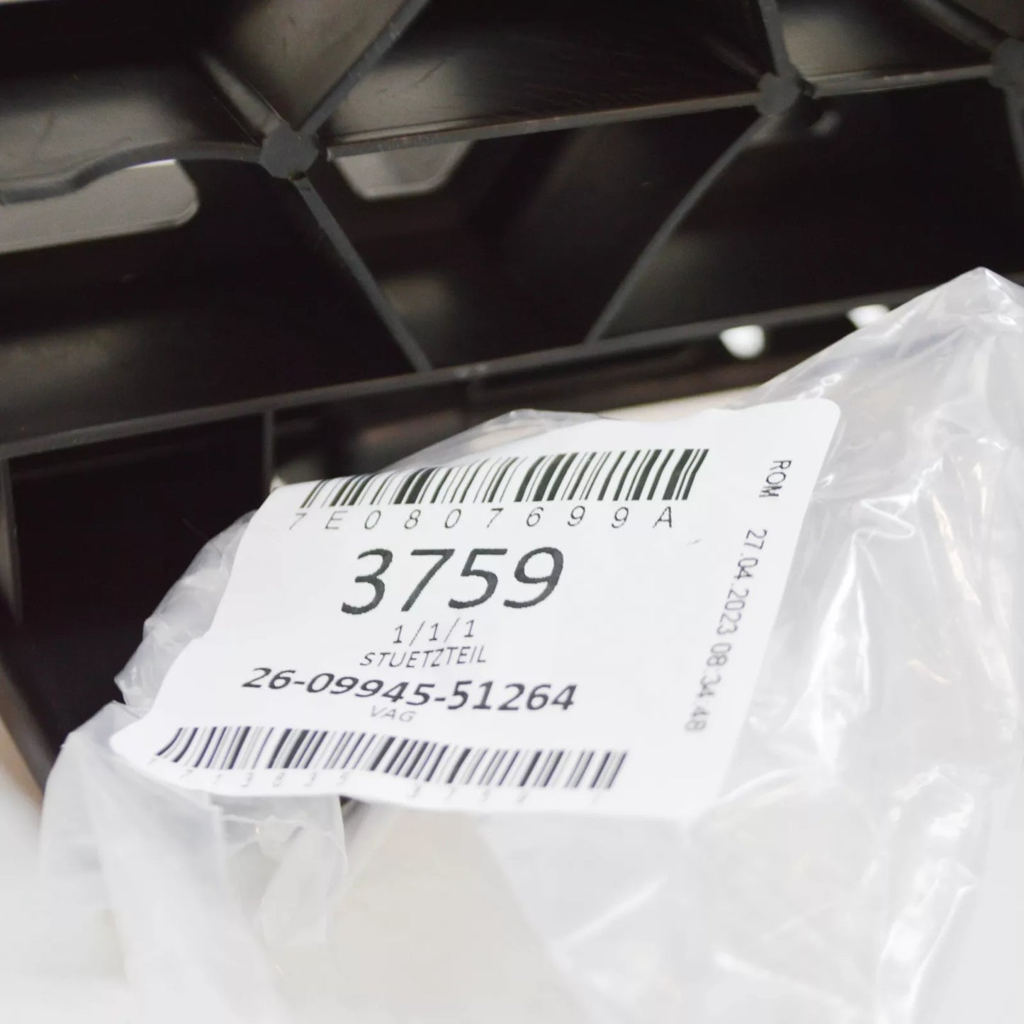 NEW VOLKSWAGEN TRANSPORTER T6 FRONT BUMPER IMPACT SUPPORT 7E0807699A ORIGINAL