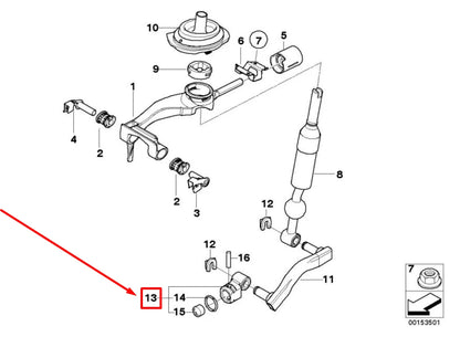 NEW BMW 1 COUPE E82 SELECTOR ROD JOINT 25117533057 7533057 ORIGINAL