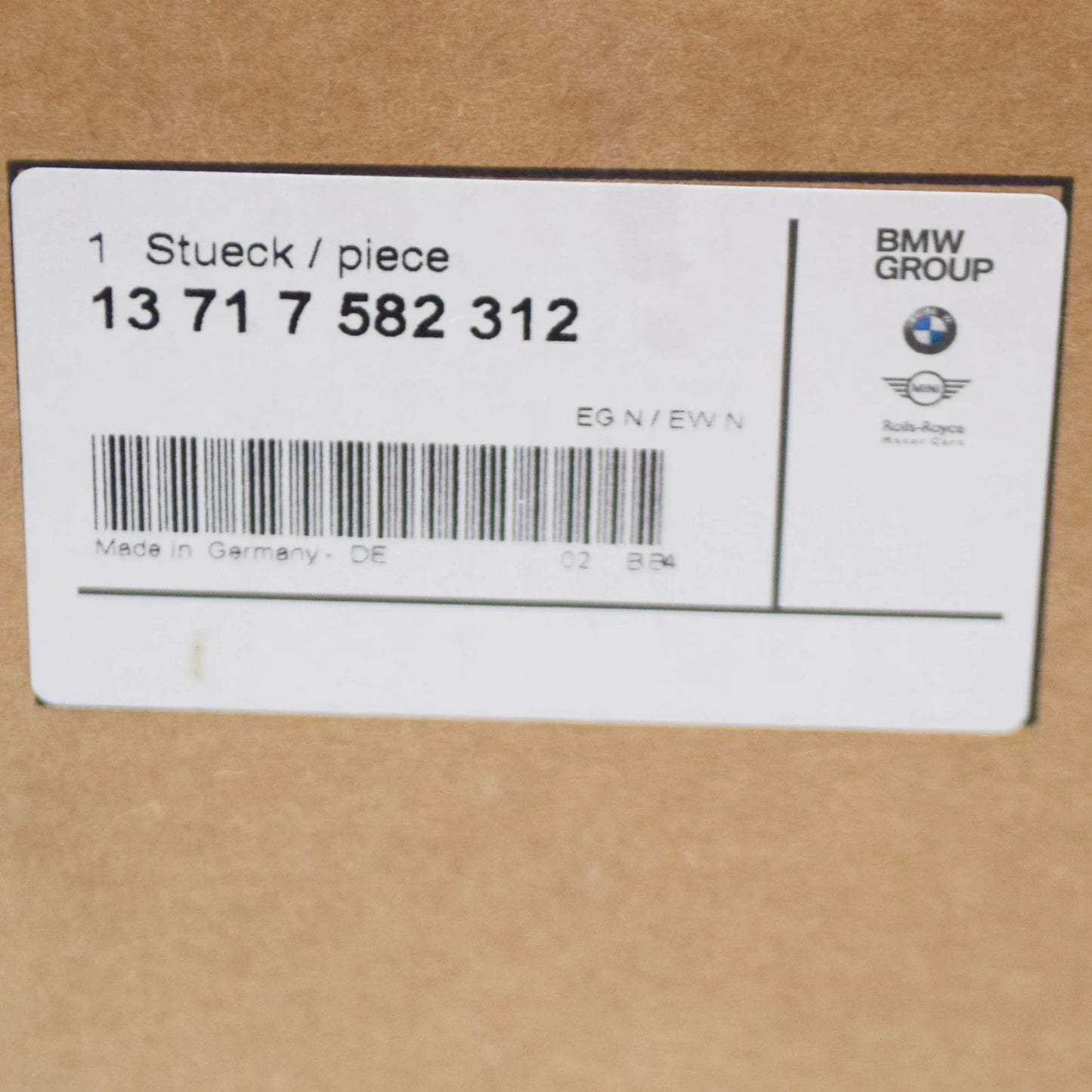 NEW BMW E71 F01 F02 SAC SEDAN AIR DUCT FILTERED PIPE 7582312 13717582312