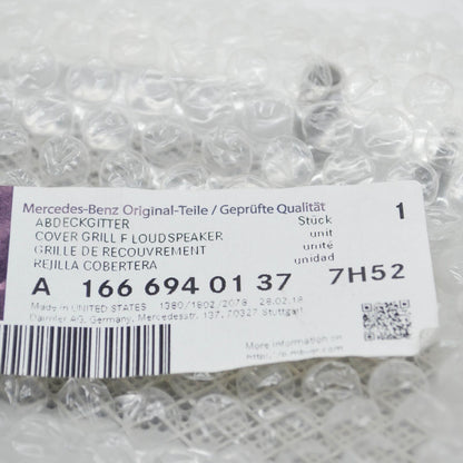 NEW MB GLE W166 REAR RIGHT ROOF SPEAKER COVER GRILLE A16669401377H52 ORIGINAL