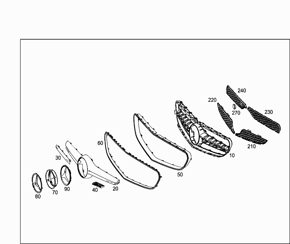 NEW MERCEDES BENZ CLS C218 DITRONIC BASE PLATE LOGO BADGE A0008880011 ORIGINAL