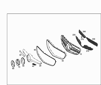 NEW MERCEDES BENZ CLS C218 DITRONIC BASE PLATE LOGO BADGE A0008880011 ORIGINAL