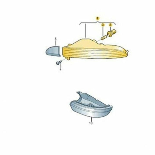 NEW VOLKSWAGEN PASSAT CC A6 FRONT BUMPER RIGHT TURN INDICATOR 3C8953042 ORIGINAL