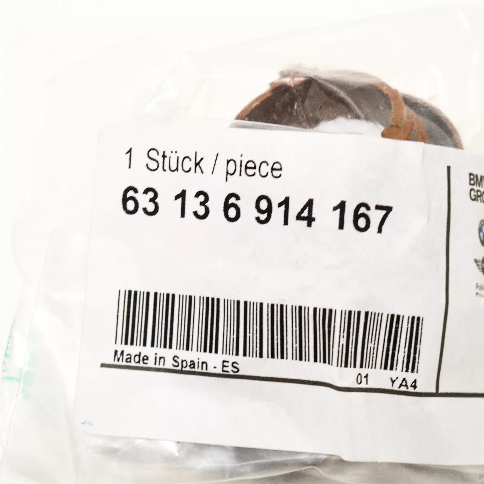 NEW BMW 3 E46 LEFT WHITE TURN INDICATOR BULB SOCKET 63136914167 ORIGINAL