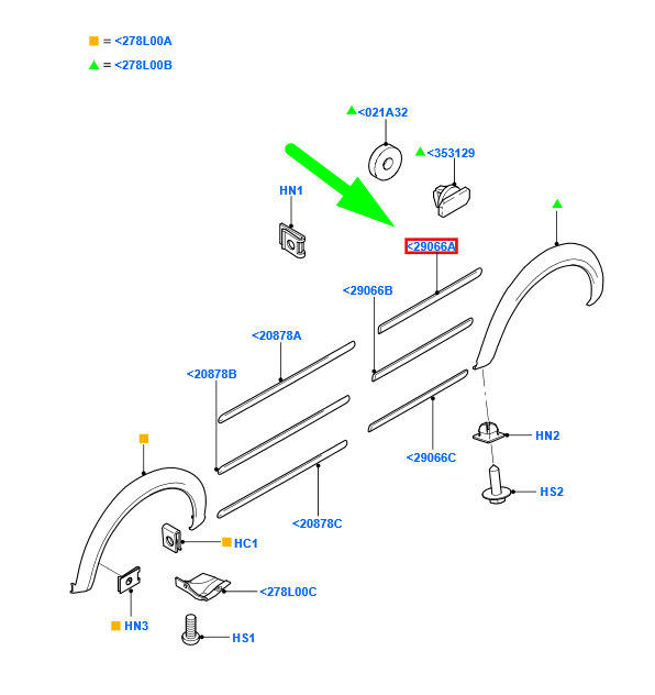 new ford transit connect mk1 rear right door molding 5140520 original