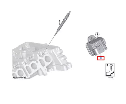 NEW BMW 3 F30 GLOW PLUG PREHEATING RELAY CONTROL UNIT 12217822100 ORIGINAL