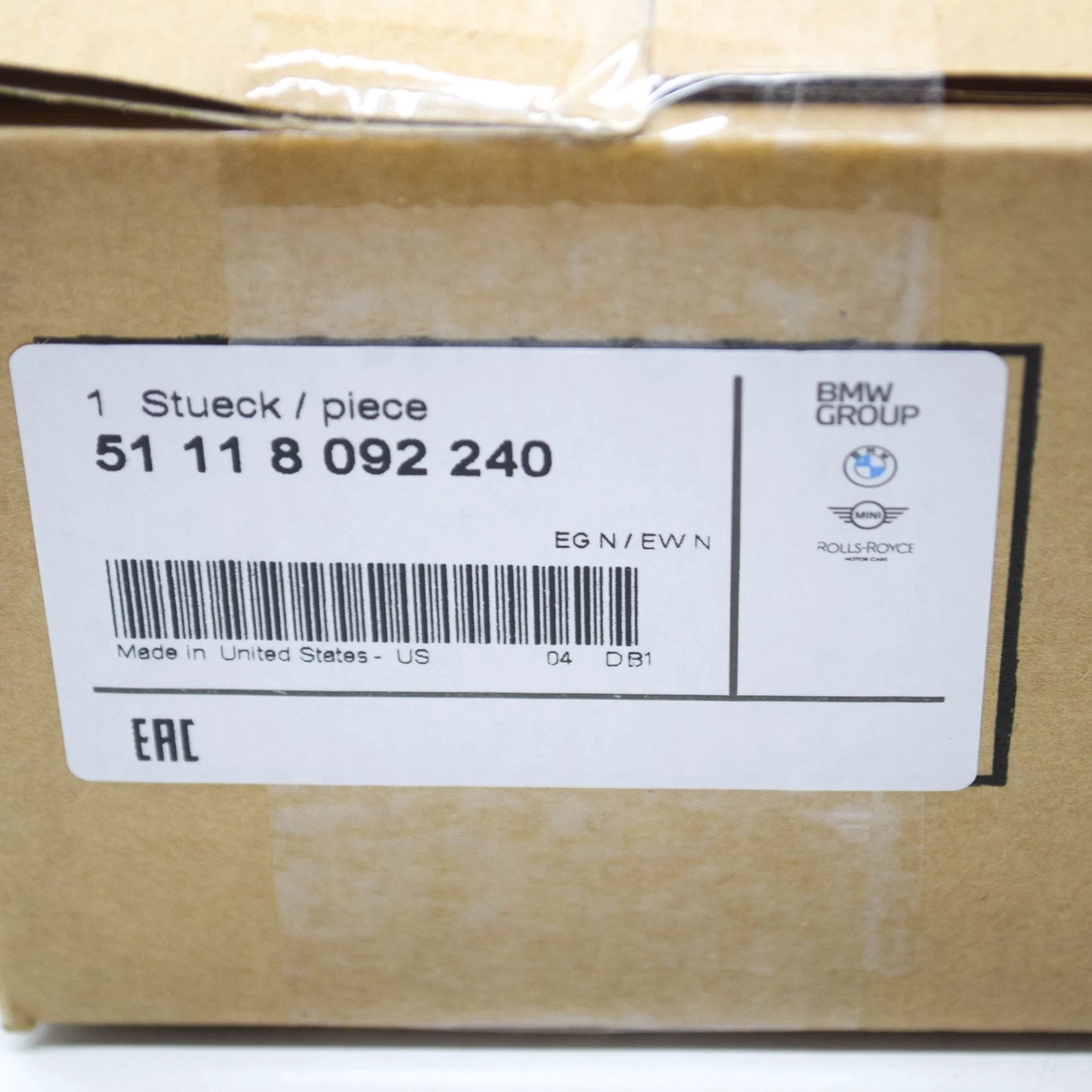 NEW BMW X6 G06 FRONT M BUMPER FOG LAMP RIGHT COVER 8092240 51118092240 ORIGINAL