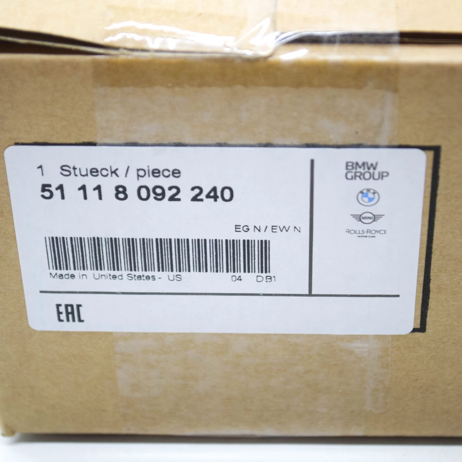 NEW BMW X6 G06 FRONT M BUMPER FOG LAMP RIGHT COVER 8092240 51118092240 ORIGINAL