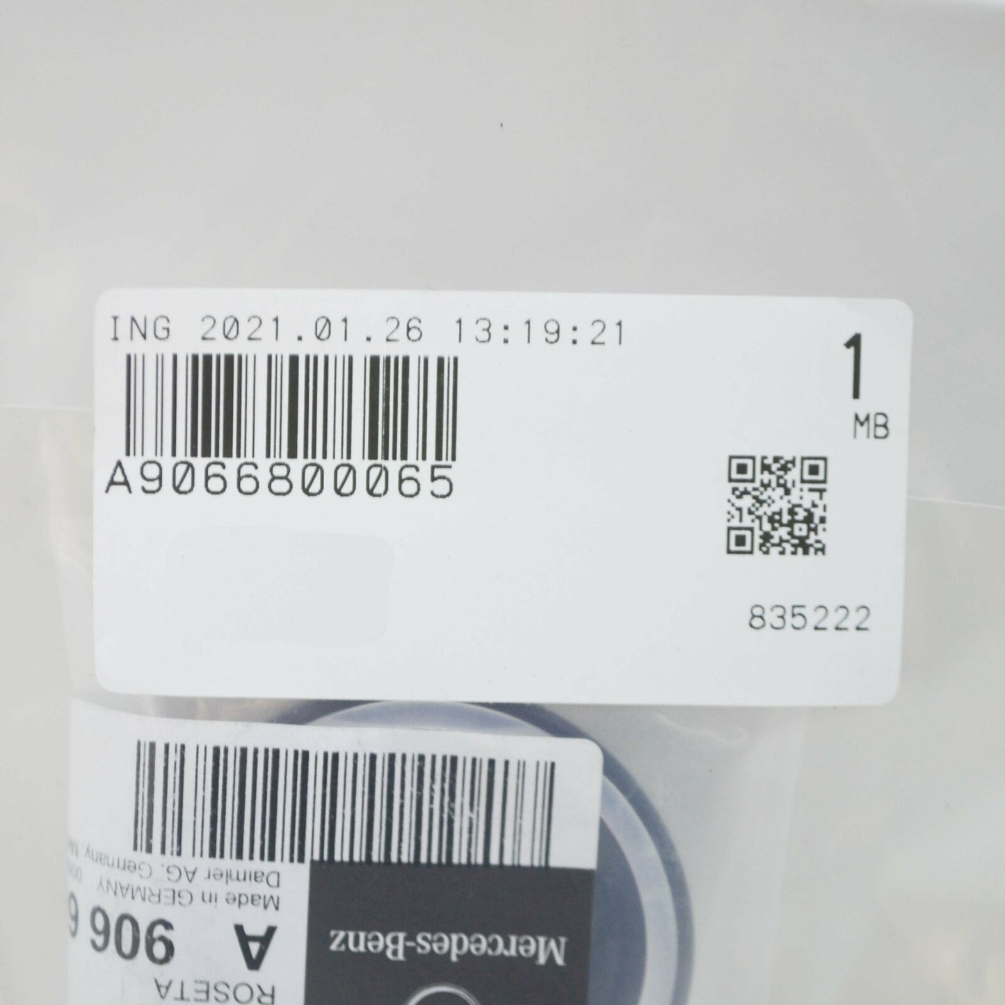 NEW MERCEDES-BENZ C-CLASS W204 IGNITION KEY CHROME TRIM RING A9066800065