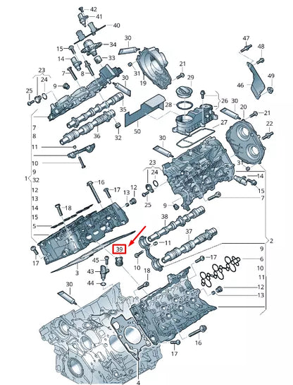 NEW AUDI Q7 4M ENGINE NON-RETURN VALVE 06M121349A