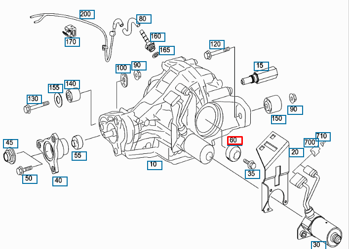 NEW MERCEDES BENZ GL X164 FRONT AXLE SHAFT SEAL A1643370159 ORIGINAL