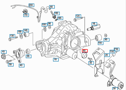 NEW MERCEDES BENZ GL X164 FRONT AXLE SHAFT SEAL A1643370159 ORIGINAL