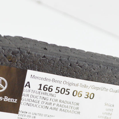 NEW MERCEDES-BENZ ML W166 RADIATOR SUPPORT LEFT AIR DUCT A1665050630 ORIGINAL