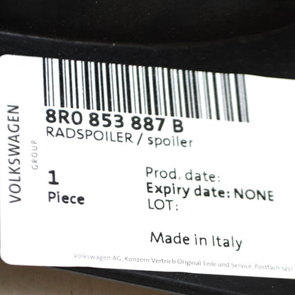 NEW AUDI Q5 8R FRONT FENDER SPLASH SHIELD EXTENSION LEFT 8R0853887B ORIGINAL