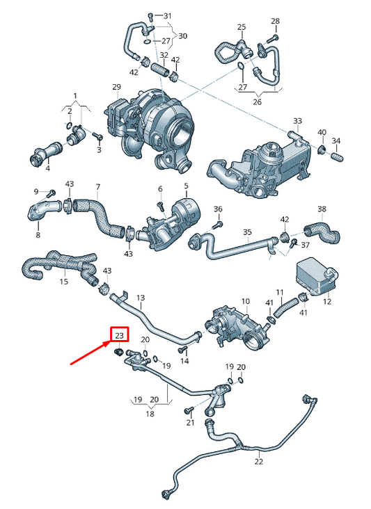 new audi q8 4mn quick acting coupling 4g0122293cg original