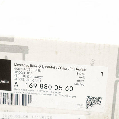 NEW MERCEDES-BENZ B-CLASS W245 BONNET HOOD CATCH HATCH A1698800560