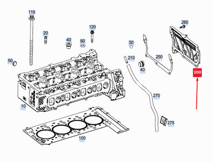 new mercedes-benz gle w167 engine chain case cover a6540103903 original