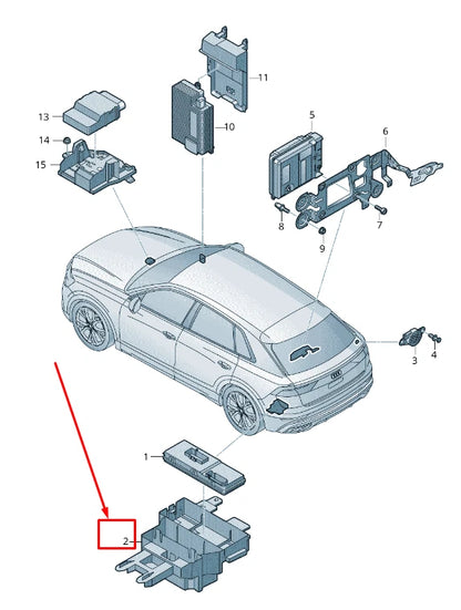 NEW AUDI Q7 4M TAILGATE CONTROL UNIT SUPPORT 4M0907373