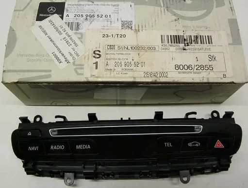 new mercedes-benz c w205 upper control panel switch block a2059055201 original